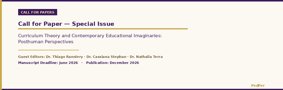 Curriculum Theory and Contemporary Educational Imaginaries: Posthuman Perspectives